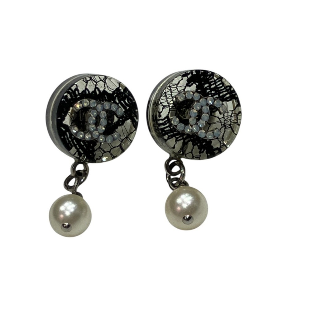 Chanel Coco Mark Pearl Swing Earrings - Earrings, Accessory, Total Weight 3.6...